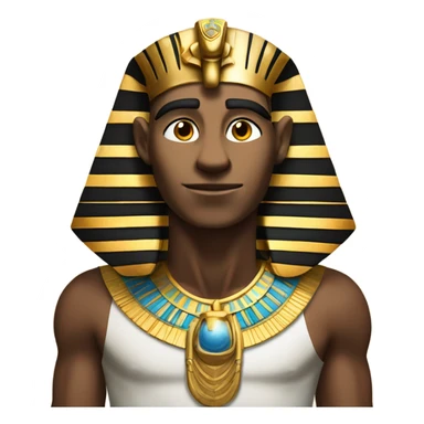 pharaon in front of pyramid sticker
