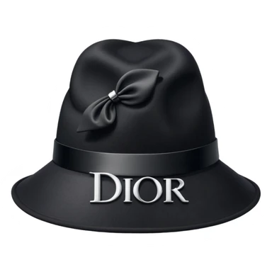 hat that says Dior sticker