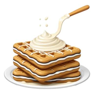 churros oreo flavor with white sauce sticker