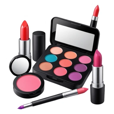 create me an image for a vertical in my super app, which is a beauty vertical, include make up elements only sticker