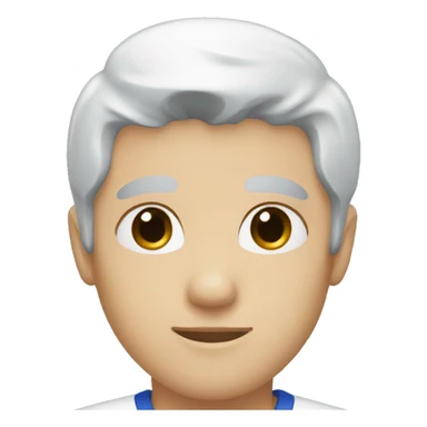 white skin red eyes blue scrubs  sticker