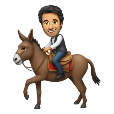Imran khan riding donkey sticker