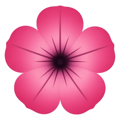 Pink-Gradient Petuniaemoji    , remove background sticker