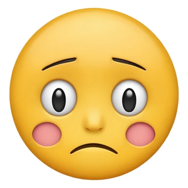 a sad emoji with a frown sticker
