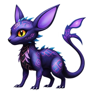 Salandit-Noivern-Umbreon-Espeon-Hybrid (Full body) sticker