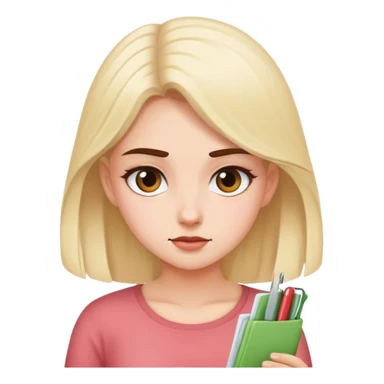 A girl minding her own business  sticker