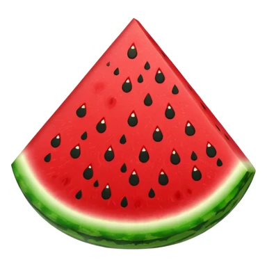 glitter red and green watermelon sticker