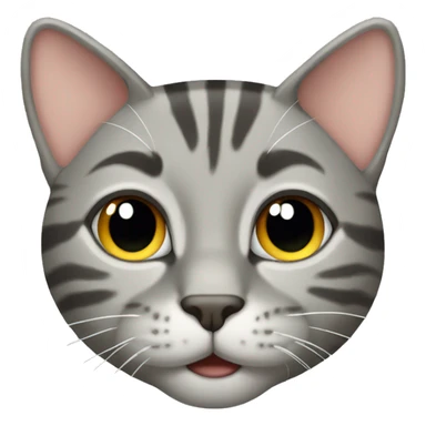 Gray tabby cat  sticker