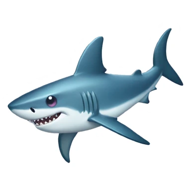Shark with mermaid tail sticker
