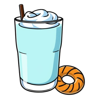 ayran and simit together sticker