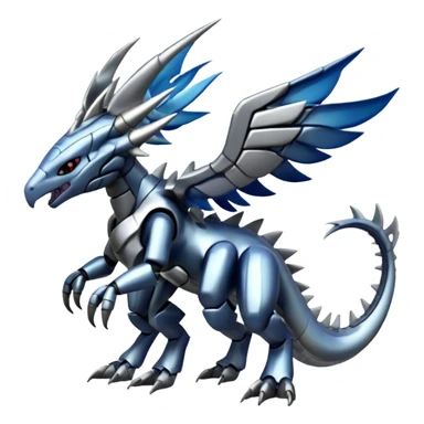 Futuristic Cool Cute Edgy Shiny Digimon-Dialga-Palkia-hybrid full body sticker