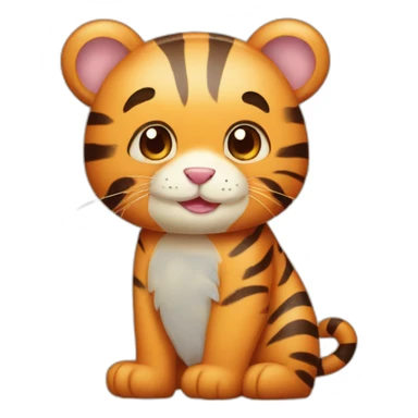 cute tiger rabbit bear sticker
