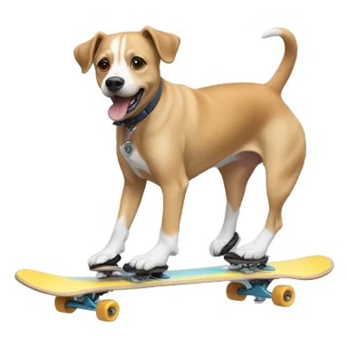 Dog skating  sticker