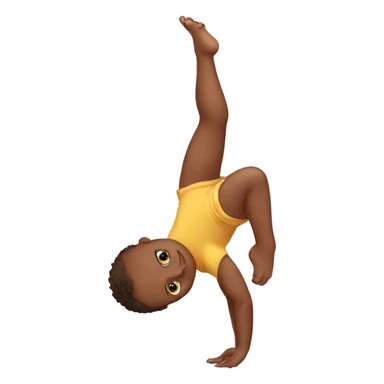 Baby doing handstand sticker