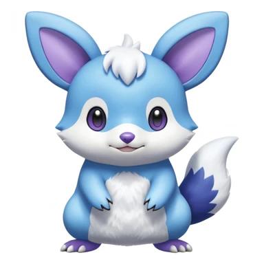 Shiny Minccino-Piplup-Oshawott-Meowstic-Hybrid (Full body) sticker