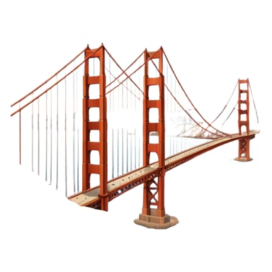 im trying to come up with a classic but still dynamic visual of the golden gate bridge and surrounding hills and the presidio for a work conference. Make it more linear. Include some depth and make it large and rectangular sticker
