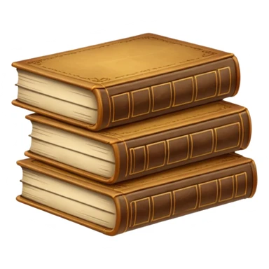 stack of old books sticker