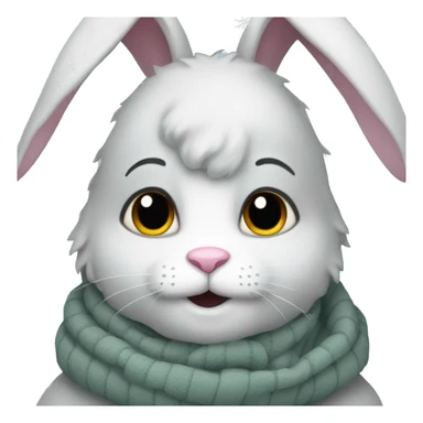 Winter bunny  sticker