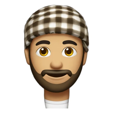 Keffiyeh brown male sticker