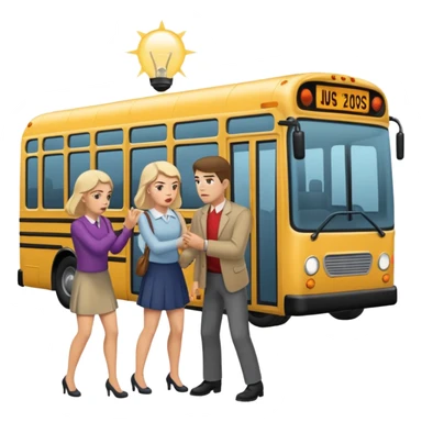 A man throwing one woman under a bus  sticker