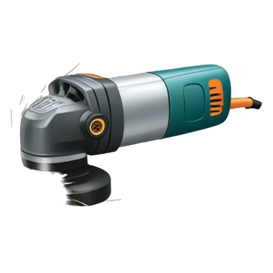 Angle grinder with sparks sticker