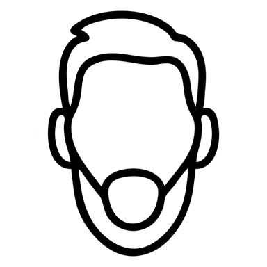 lionel messi face and hairstyle, simple recognizable icon, clean modern icon style sticker