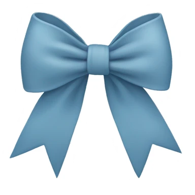 dusty Blue bow sticker