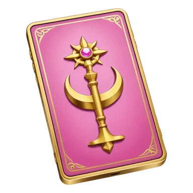 Pink Tarot cards sticker