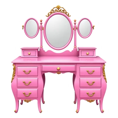 pink DRESSING TABLE sticker