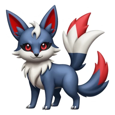 Poochyena-Zorua-Zangoose-Absol-Umbreon-fusion (full body) sticker