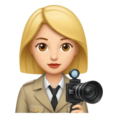 journalist woman sticker
