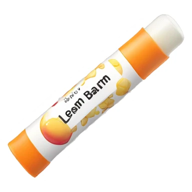 lip balm with label sticker