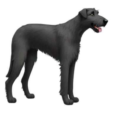 black irish wolfhound sticker