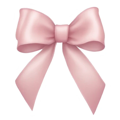light pink ribbon bow sticker