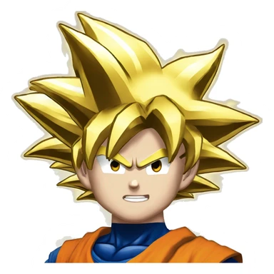 Goku super saiyen gold sticker