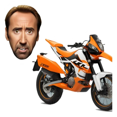 Nic cage KTM bike sticker