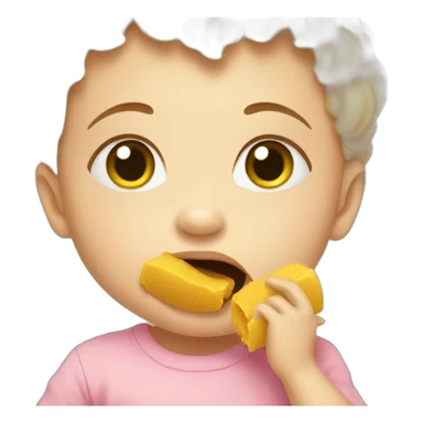 baby eat sticker
