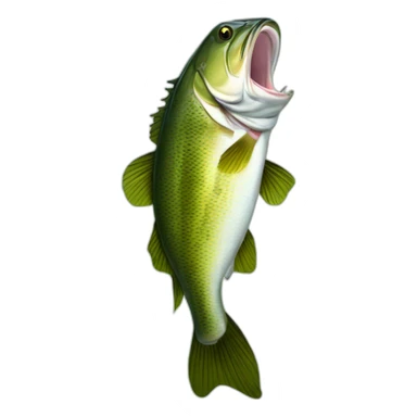 Large mouth bass sticker