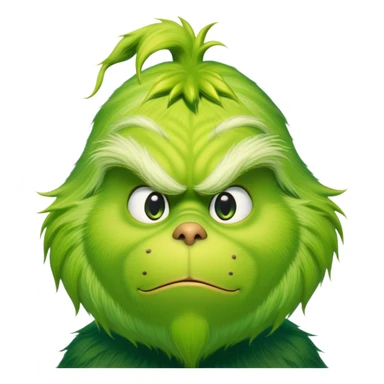 The grinch from the back close up  sticker