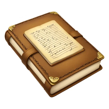 a open diary that looks kinda old sticker