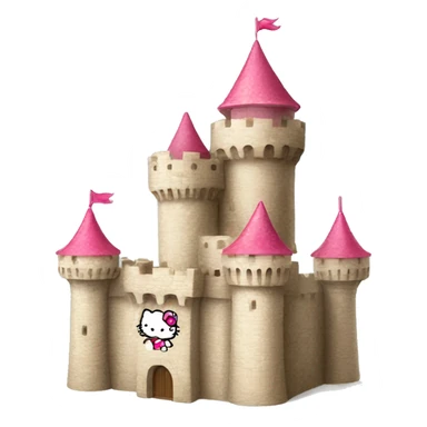 Hello kitty castillo de arena  sticker