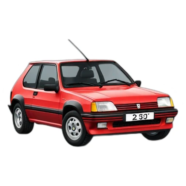 peugeot 205 gti sticker