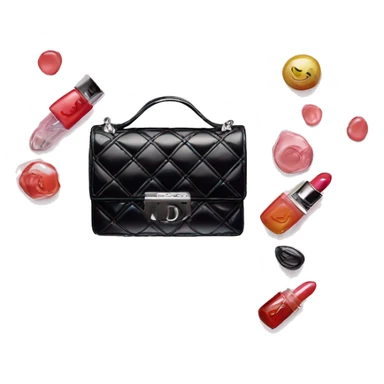 dior bag with dior lipgloss  sticker