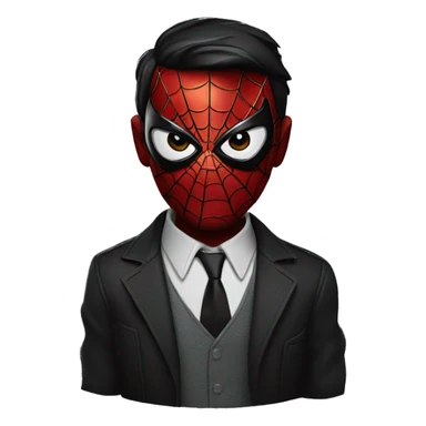 noir spider man sticker