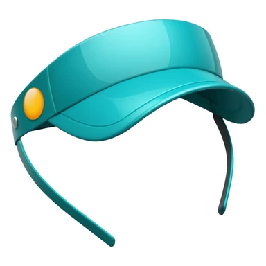 Sun Visor,teal sticker