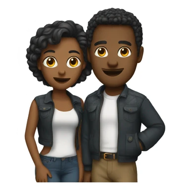 Couple trip like in drama. sticker