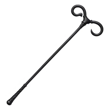 Black riding crop whip sticker