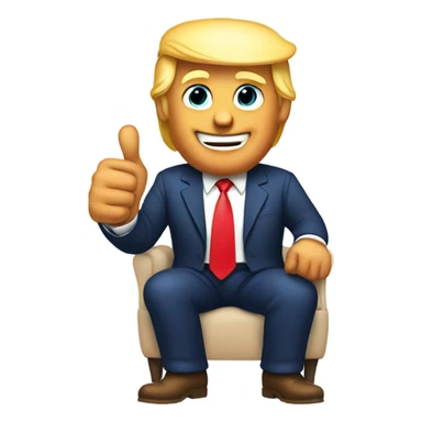 Donald Trump Thumbs up sticker