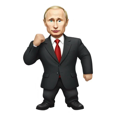 Vladimir Putin playing dress up  sticker