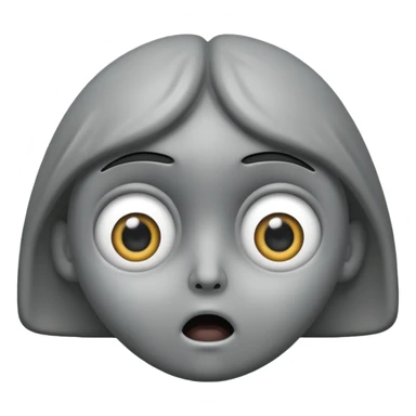 mix these two emojis 🗿😱 sticker